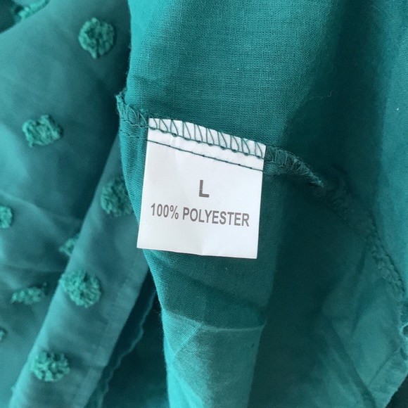 Green romantic blouse - Picture 5 of 6